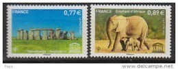 2012-N° 154/155** ANGLETERRE ET ELEPHANTS - Neufs