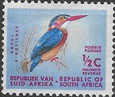SOUTH AFRICA 1961 Republic Issue - 1/2c - African Pygmy Kingfisher MH - Unused Stamps