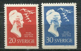 Schweden Sweden Sverige Mi# 443-4Du Postfrisch/MNH - Nobelprize Winner Literature - Nuevos