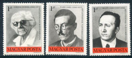 HUNGARY 1975 Famous Hungarians MNH / **.  Michel 3077-79 - Ongebruikt