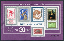 HUNGARY 1975 Most Successful Hungarian Stamps Block Used.   Michel Block 114 - Oblitérés