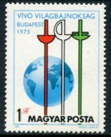 HUNGARY 1975 Fencing Championship  MNH / **.  Michel 3054 - Unused Stamps