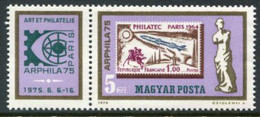 HUNGARY 1975 ARPHILA Stamp Exhibition MNH / **..  Michel 3043 - Ungebraucht