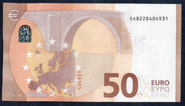 50 EURO ITALIA S011 H5  Ch "22"  LAST POSITION - DRAGHI   UNC - 50 Euro
