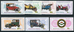 HUNGARY 1975 75th Anniversary Of Autoclub: Vintage Cars MNH / **.  Michel 3031-37 - Ongebruikt