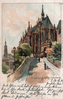 CPA   ALLEMAGNE---EINGANG Z.SCHLOSS ALTENBURG---1898 - Altenburg