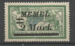 MEMEL N° 69 NEUF*  CHARNIERE / MH - Neufs