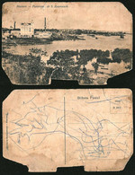 1131 - BRAZIL BRASIL - MANAOS Antiga MANAUS Panoramic View Of S. Raymundo - Broken Postal Postcard 1910's - Manaus
