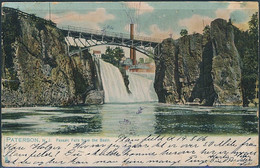 Paterson, N.J., Passaic Falls From The Basin - Posted 1906, Undivided Back - Paterson