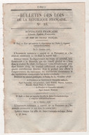 1848 BULLETIN DES LOIS N°88 - AUBE - SAINT GERMAIN EN LAYE - CAEN - AVIGNON - NANCY - - Décrets & Lois