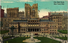 CPA AK City Hall Park NEW YORK CITY USA (790285) - Parken & Tuinen