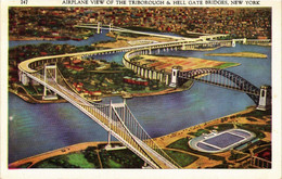 CPA AK Triborough &Hell Gate Bridges NEW YORK CITY USA (790303) - Brücken Und Tunnel
