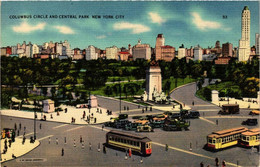 CPA AK Columbus Circle And Central Park NEW YORK CITY USA (790331) - Central Park