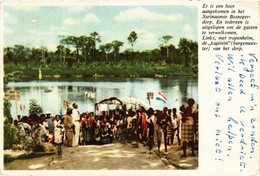 CPM AK Er Is Een Boot Aangekomen In Het Surinaamse Bosn. SURINAME (750477) - Suriname