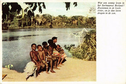 CPM AK Wat Een Zonnig Leven In Het Surinaamse Bosland SURINAME (750483) - Surinam