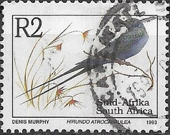 SOUTH AFRICA 1993 Endangered Fauna - 2r - Blue Swallow FU (Latin Name) - Covers & Documents