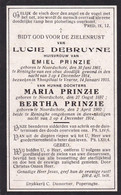 Oorlog Slachtoffer(s) 1914 1918 DEBRUYNE Lucie En 2  Dochters ° Noordschote + Reninghe 1914 - Religión & Esoterismo