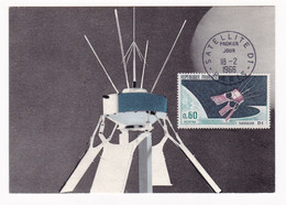 Carte Du Premier Jour 1966 Satellite D1 Espace Diadème - Europe