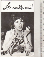 Romanian Small Calendar - 1972 - Movie Stars - Gina Lollobrigida - Small : 1971-80