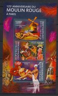 Centrafricaine - 2015 - N°Yv. 3708 à 3710 - Moulin Rouge - Neuf Luxe ** / MNH / Postfrisch - Centraal-Afrikaanse Republiek