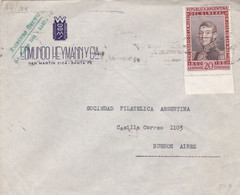 ARGENTINA. EDUARDO HEYMANN, JOYERIA BIJOUX. ENVELOPPE CIRCULEE ANNEE 1951, SANTA FE A BUENOS AIRES.- LILHU - Lettres & Documents