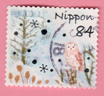 2020 GIAPPONE Uccelli Gufi Neve Owl In The Woods  - 84 Y Usato - Used Stamps