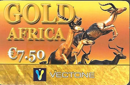 CARTE²-PREPAYEE-7,5€-VECTONE-GOLD AFRICA-Antilopes-Exp 05/2007-Plastic FIN-R°Glcé-Gratté-TBE/RARE - Oerwoud