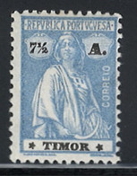Portugal Timor 1923 Ceres 7 1/2 Avos  Condition MH OG Mundifil Timor #194 - Timor