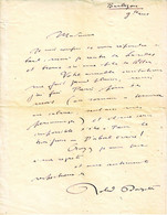 ROLAND DORGELES , Superbe Lettre AUTOGRAPHE SIGNEE Datee De BARBIZON ...... - 1901-1940