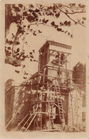 ¤¤   -   DOMINIQUE   -  Carte-Photo De La Construction De L'Eglise " SAINT-SAUVEUR " En 1921    -    ¤¤ - Dominique