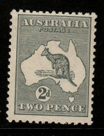 Australia SG 3  1913 First Watermark Kangaroo,2d Grey,Mint Never Hinged, - Ongebruikt