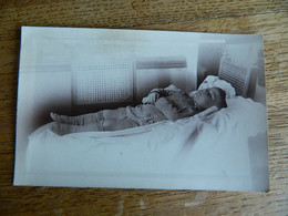 MORT+DECE+ENFANT:PHOTO CARTE D'UN ENFANT DECEDE SUR SON LIT DE MORT - Unclassified