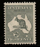 Australia SG 24  1915 2nd Wtmk Kangaroo,2d Grey,Mint  Hinged, - Nuovi