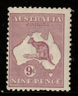 Australia SG 39  1915-20 3rd Wtmk Kangaroo,9d Violet,Mint Never Hinged, - Mint Stamps