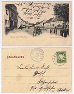 Ansichtskarte Hirschau Mit Bahnpoststempel (Schnaittenbach-Amberg) Bei Amberg - Amberg