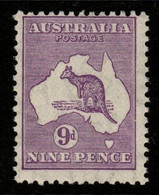 Australia SG 133  1931-47  C Of A Wtmk Kangaroo,9d Violet,Mint Never Hinged - Ungebraucht