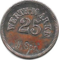 *notgeld  W.SCH. Werth Marke 25 Pfennig  ND Ms  18019.2 - Altri & Non Classificati