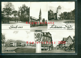 AK Lünen - Süd, Mehrbild, Jägerstraße, Neue Siedlung, Kirchen, Ungelaufen - Luenen