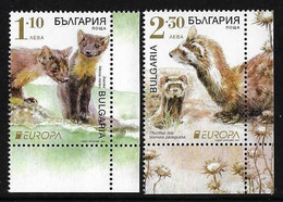 BULGARIA /BULGARIE /BULGARIEN  -EUROPA 2021 -ENDANGERED NATIONAL WILDLIFE"- SERIE De 2 V. - CH - 2021