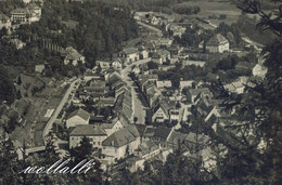 Rarität Bad Gottleuba Bahnhof Wohngebiet Fabrik Schornstein 19.4.1963 A. & R. Adam Dresden - Bad Gottleuba-Berggiesshübel