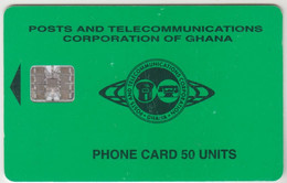 GHANA - Small Logo Green, 09/97, 50 U, Tirage 200.000, Used - Ghana