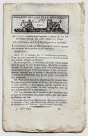 Bulletin Des Lois N°202 Messidor An X 1802 Forêts Rive Gauche Du Rhin/Militaires Détenus Près Des Conseils De Guerre - Décrets & Lois