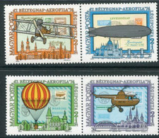 HUNGARY 1974 AEROFILA Stamp Exhiibition MNH / **.  Michel 2986-89 - Neufs