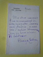 Autographe Denys COCHIN (1851-1922) CHIMISTE - Député Monarchiste De PARIS - Inventores Y Científicos