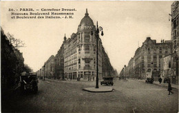 CPA AK PARIS 8e Carrefour Dourot. Bd Haussmann Et Bd Des Italiens (534776) - Arrondissement: 08