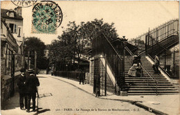 CPA AK PARIS 20e Le Passage De La Station De Menilmontant (539057) - Arrondissement: 20