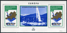 HUNGARY 1974 European Security Conference Block MNH / **.  Michel Block 103 - Blocks & Kleinbögen