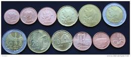 Azerbaijan 2006 (ND) UNC ( 1,3,5,10,20,50 Qapik Coin Set - 6pc ) - Azerbaïjan