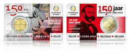 Belgique 2014 : Lot De 10 Coincards De La 2€ "150 Ans De La Croix-Rouge" (en Version FR) - Belgio