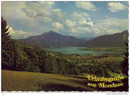 Urlaubsgrüße Aus MONDSEE, Salzkammergut, Mit Dachstein, Schafberg Und Drachenwand - Mondsee